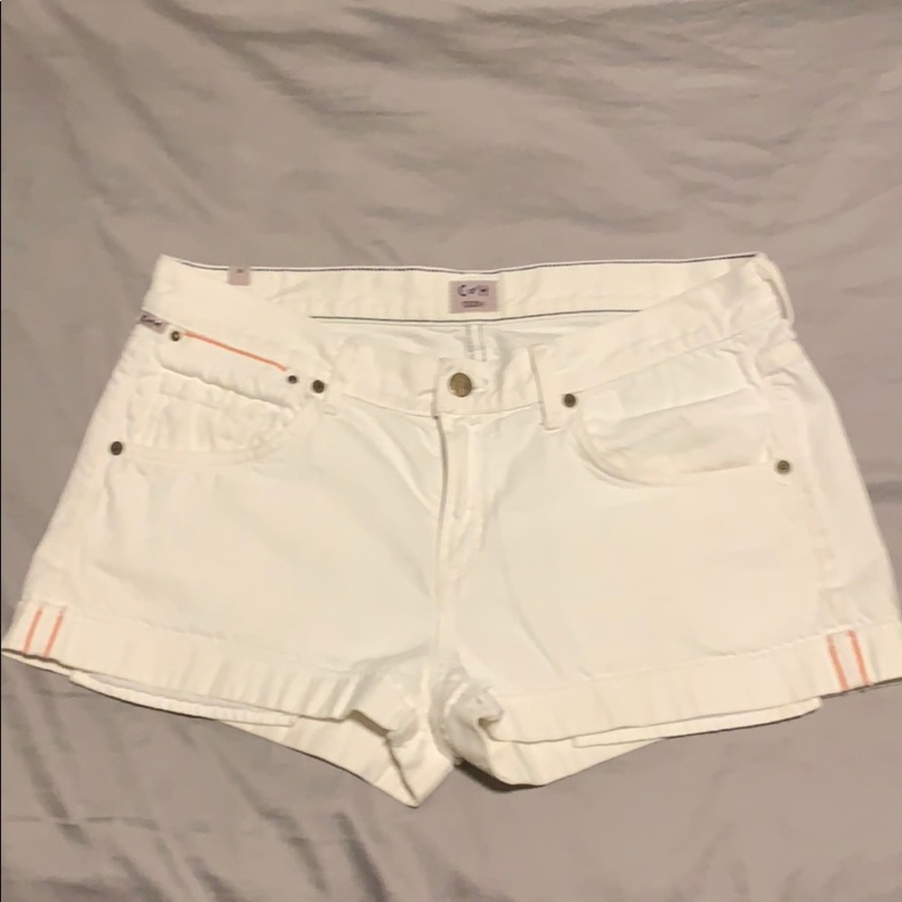 Citizens of humanity- white denim shorts